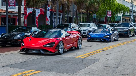 Awesome Supercars In Loud Action At First Street Cars And Coffee Lunch