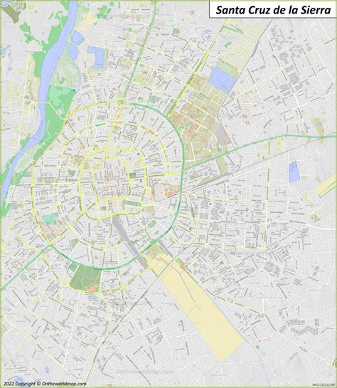 Mapa De Santa Cruz De La Sierra Bolivia Mapas Detallados De Santa Cruz