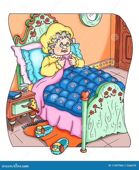 Grandma In Bed Cartoon Bangdodo