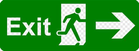 Green Exit Exit Sign Emergency Exit Safety Signage Exit Building