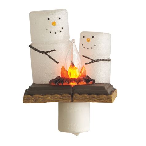 Smores Treats Around the Campfire Flicker Acrylic Electric Night Light