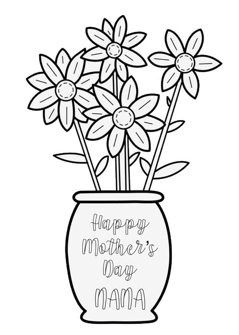 Color Mothers Day Cards Printables