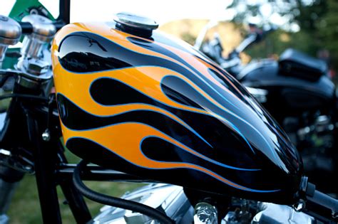 If you want to separate your harley from the herd, it's easy to do so with a custom gas tank that will. Custom Gas Tank With Flame Graphics On A Harley Sportster ...
