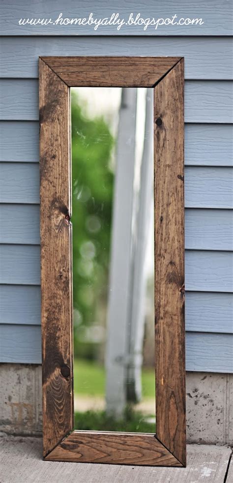 Revamp a vintage mirror for a sleek minimalist look, use reclaimed items to achieve a rustic feel, or use household items to create fun decorative pieces. Home by Ally: DIY: Rustic Mirror