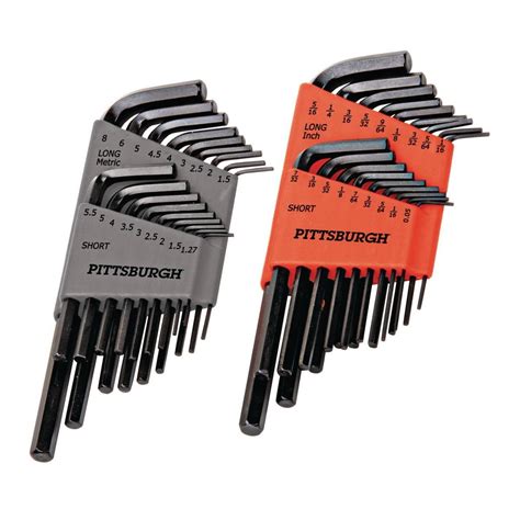 116 Inch 3pc Allen Wrench Micro Short Arm Sae Hex Key Tool For Socket