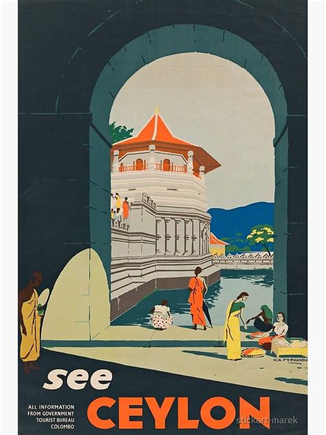 See Ceylon Retro Poster Poster By Stickart Marek In 2021 Retro Poster