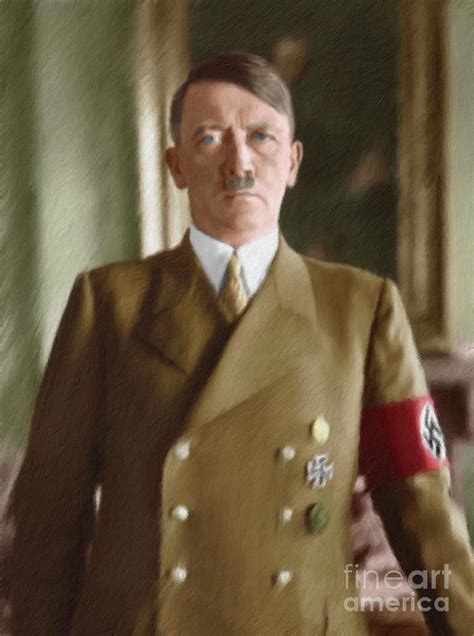 Adolf Hitler Leaders Of Wwii Series Painting By Esoterica Art Agency