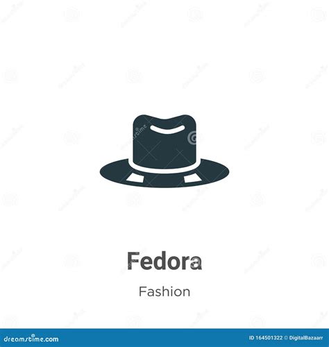 Fedora Vector Icon On White Background Flat Vector Fedora Icon Symbol