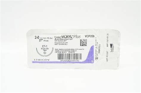 Ethicon Vcp259 2 0 Vicryl Plus Ct 1 36mm 12c Taper 27inch X Imedsales