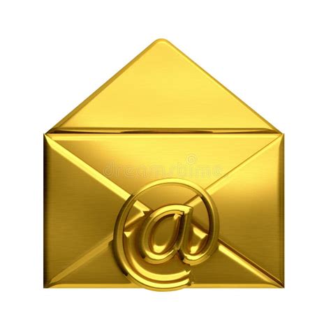 Open Golden Envelope Email Logo Stock Illustration Image 46662495