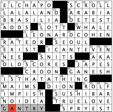 Printable United Feature Syndicate Crossword  Printable Word Searches