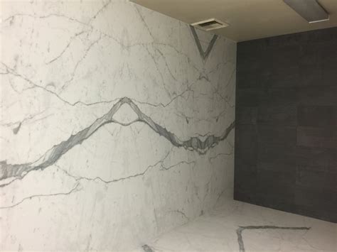 Forget boring usual tiles, today's design industry offer a wide range of gorgeous bold and patterned tiles to cover your walls, shower area and floor. Large Format porcelain panels - Modern - Bathroom - Orange ...