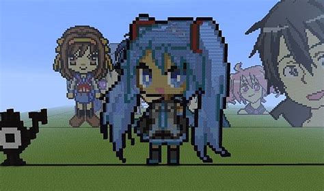 Minecraft designs minecraft creations minecraft memes minecraft stuff amazing minecraft minecraft epic builds minecraft cheats minecraft plans graphics. Chibi Miku Minecraft Project