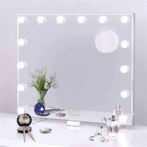 Bestope Hollywood Mirror Large Vanity Mirror With Led Lights For Makeup