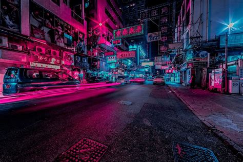 Photographer Captures The Neon Streets Of Hong Kong At Night Hong Kong