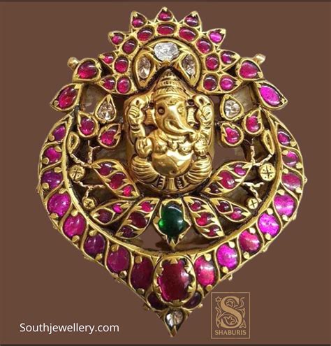 Gold Plated Silver Temple Jewellery By Shaburis Usa