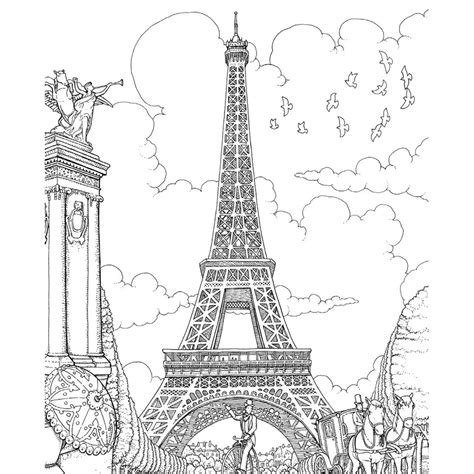 Get your pens out, open this book, and discover paris. Adult Coloring book Paris - Kleurboek Parijs - Philatelicly