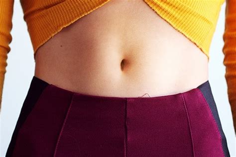A Woman S Belly Button
