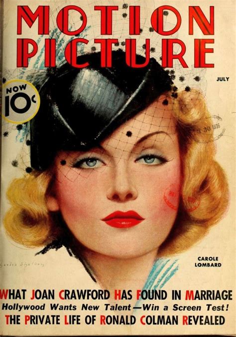 Carole Lombard And The July Issue Of Motion Picture