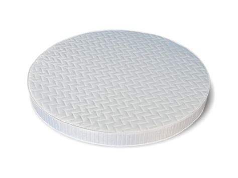 Deciding between a foam and spring mattress? Round mattress, available in various sizes and thicknesses ...