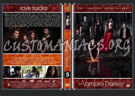 The Vampire Diaries 5 Dvd Cover Dvd Covers And Labels By Customaniacs