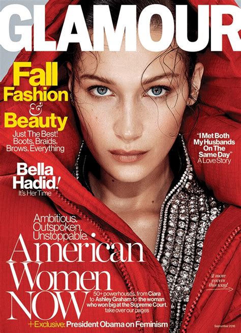 Bella Hadid Glamour From 2016 September Issue Covers E News