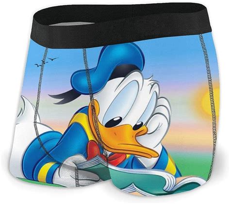 Ybrb Mens Donald Duck Ultra Soft Underwear Breathable Boxer Briefs