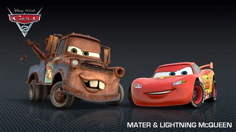 Mater And Lightning Mcqueen From Cars 2 High Definition High