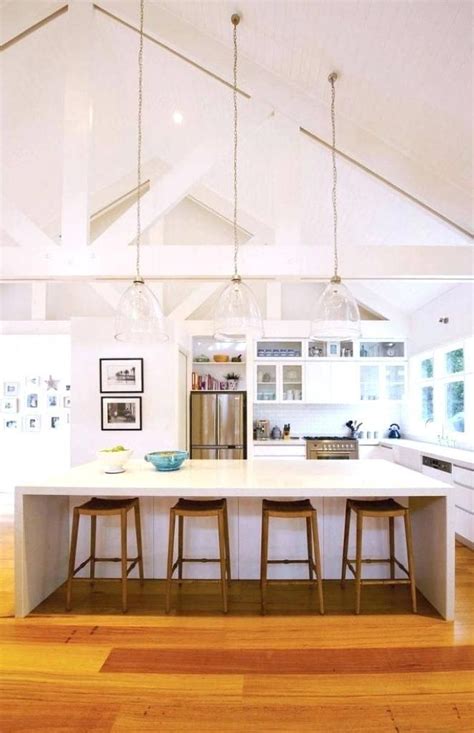 They are a great way of adding an extra bathroom or bedroom but can be tricky spaces when it comes to lighting them. Sloped Ceiling Lighting Ideas | Coastal kitchen design ...