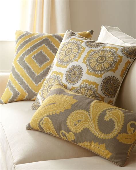 Dijon Pillows P 2056html Yellow Home Decor