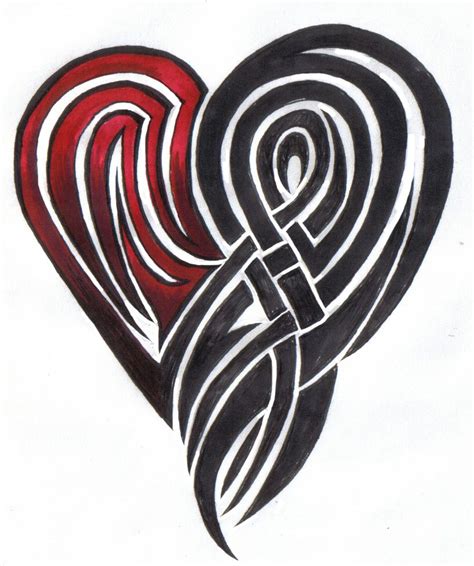 Tribal Heart Tattoo Design Photo 4 Real Photo Pictures Images And