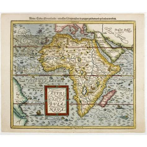 Africae Tabula Nova Africa Lybia Morenlandt Mit Allen Königreichen