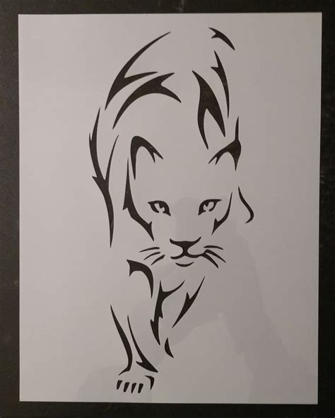 Cat Kitten Cougar Mountain Lion Custom Stencil My Custom Stencils
