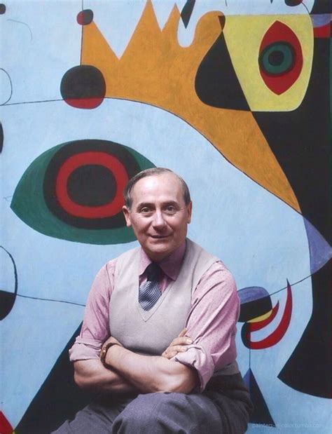 Catalanspanish Artist Joan Miró In New York 1947 Photographed By