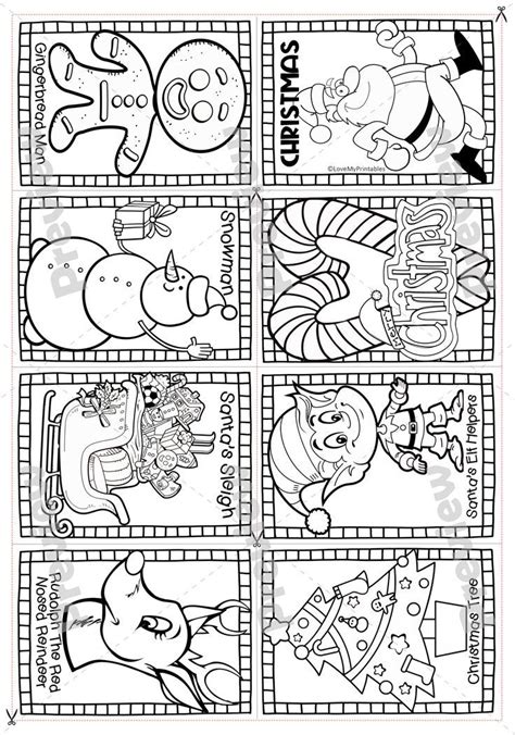 Printable Mini Christmas Coloring Books / Grandma's christmas wish by