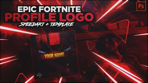 Fortnite Logo Photoshop Template