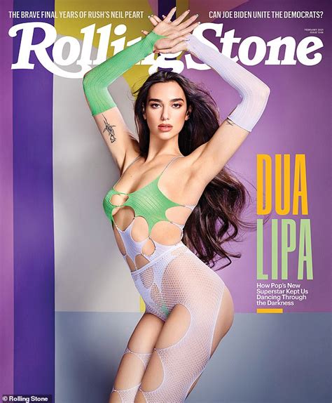 Dua Lipa Covers Rolling Stone Magazine In A VERY Revealing Mesh