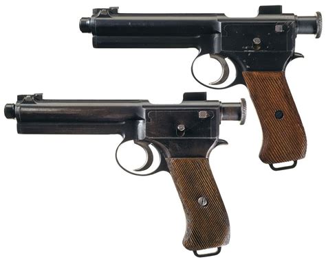 Collectors Lot Of Two Roth Steyr Model 1907 Semi Automatic Pistols A