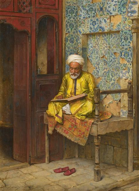 Arthur Ferraris The Learned Man Of Cairo 1888 Arabian Art Islamic