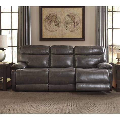 Find stylish home furnishings and decor at great prices! Signature Design by Ashley Leather Reclining Sofa | Wayfair