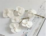 Images of White Flower Hair Pins