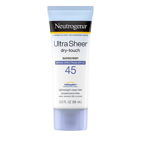 Neutrogena® ultra sheer dry touch sunscreen protects the integrity of. Neutrogena Ultra Sheer Dry-Touch SPF 45 Sunscreen Lotion ...
