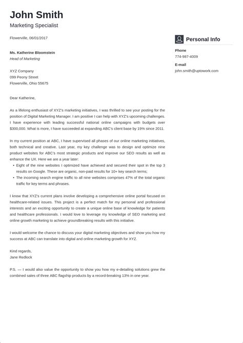 Check out few good cover letter examples here. Professional Cover Letter Design Examples + Expert Tips