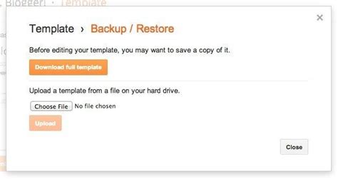 An Email Form With The Backup Restore Button Highlighted In Orange