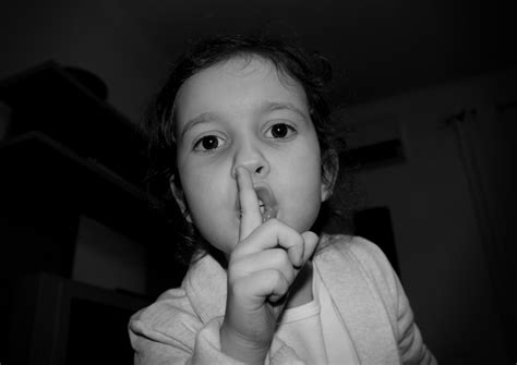 Free Photo Little Angry Girl Shut Up Gesture Adorable Quiet
