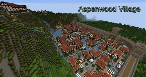 Aspenwood Village Minecraft Project Minecraft Projects Minecraft