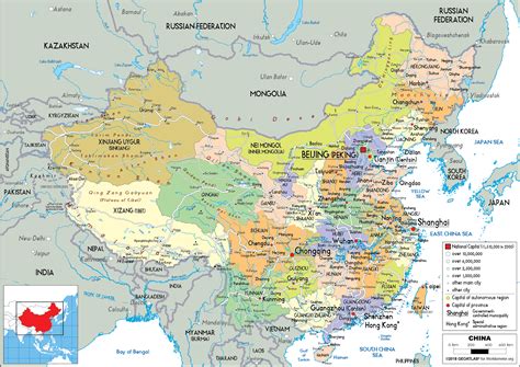 China Map Political Worldometer