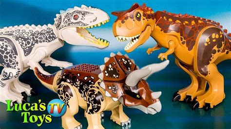 Lego Jurassic World Dinosaurs Indominus Rex Carnotaurus And Triceratops Lego Jurassic World