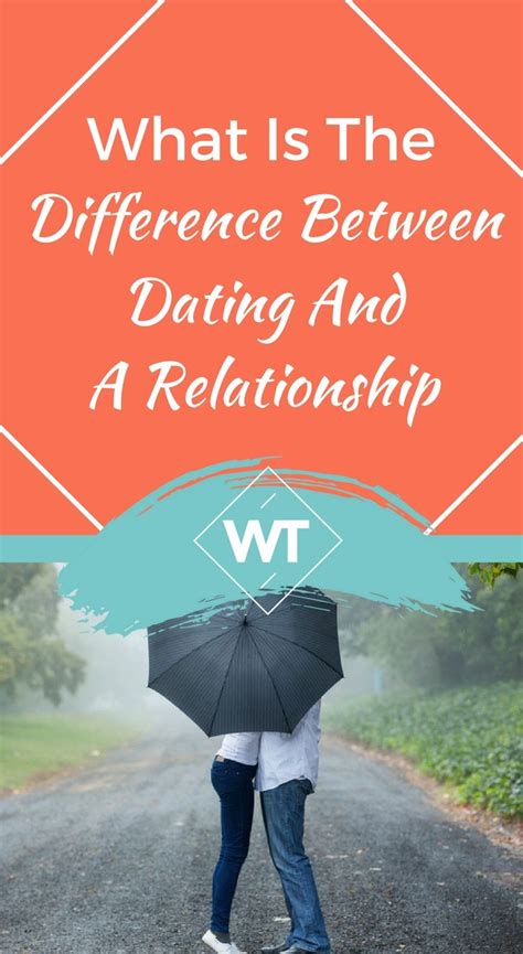 Age, there is the same, either person at a very big difference between a committed relationship as intimacy precedes commitment before you. What Is The Difference Between Dating And A Relationship