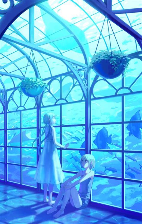 Aquariums Pixiv Spotlight Fantasy World Fantasy Art Aquarium